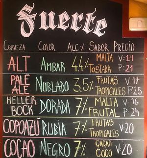 La mejor cerveza artesanal at Casa Chueca in Samaipata