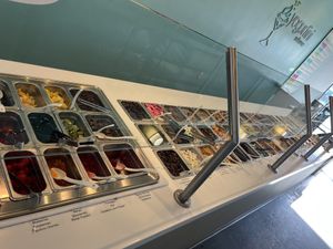 Toppings bar  at Yogurtini in Glendale