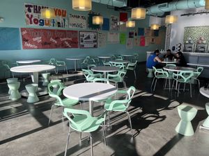 Indoor seating   at Yogurtini in Glendale