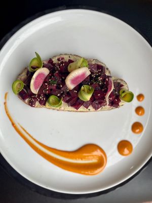 Beet toast at Bohai Holistic Lifestyle - Maybe closed in Oaxaca