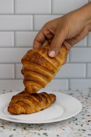 Croissant natural at Gordiveganos in Playa Del Carmen
