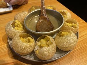Pani puri  #Veganuary at Mama Papa in Odawara