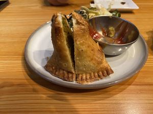 Samosas (comes with two)  #Veganuary at Mama Papa in Odawara