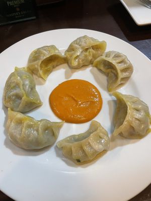 Veggie Momo (gyoza like)   at Mama Papa in Odawara