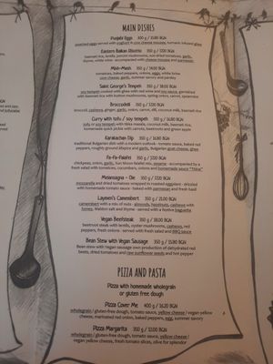 Main dish at Sunmoon - Septemvri in Sofia