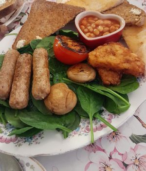 The all day vegan breakfast at The Fabulous Tearoom in South East London