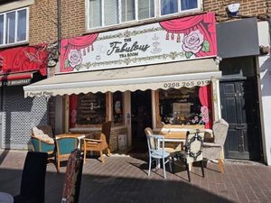 Outside at The Fabulous Tearoom in South East London