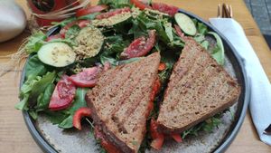 Sandwich at portal cafe in Uberlingen