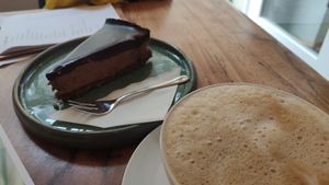 Schoggimoussetorte at portal cafe in Uberlingen