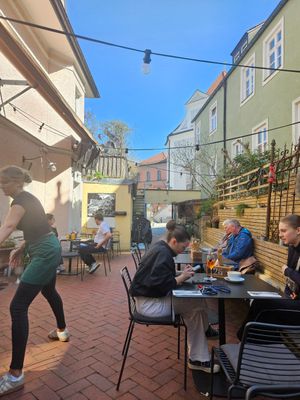 Outdoor area at Café Zaunkönig  in Dachau