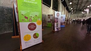 informational exhibition about (fair trade) cacao (@ichwillfair)... at Veggienale & FairGoods in Berlin