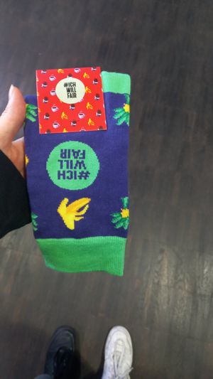 ... there was also a quiz & if you had all answers correct, you won a pair of socks (@ichwillfair) at Veggienale & FairGoods in Berlin