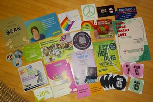 stickers & stuff (love them!!) at Veggienale & FairGoods in Berlin