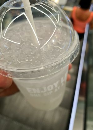 Cloudy lemonade at Greggs @ Primark Oxford St, London in London