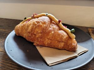 Pistachio croissant at Origin Coffee in North West London