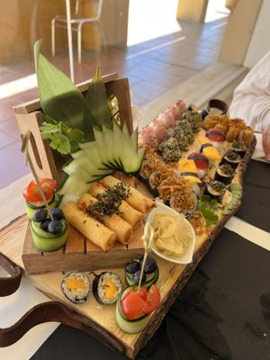 Vegan buffet  at Kimono Sushi Bar in Vila Nova De Santo Andre