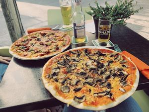Vegane Funghi und Mediterranea  at L'Incontro in Karlsruhe