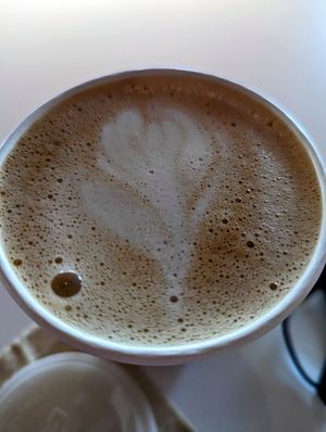 Catnip latte 🐱 at Third Space Coffee in Bentonville