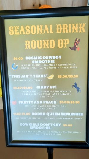 Seasonal drinks at Third Space Coffee in Bentonville