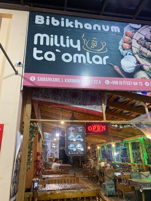  at Bibikhanum Teahouse in Samarkand