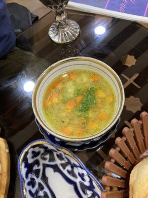   at Bibikhanum Teahouse in Samarkand