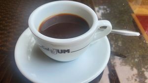 Arabic coffee at Bibikhanum Teahouse in Samarkand