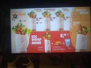 One part of the Menu. at Cigköftem Sedelhöfe in Ulm