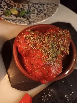 Meatball with tomato sauces at Casa Vani in Valencia