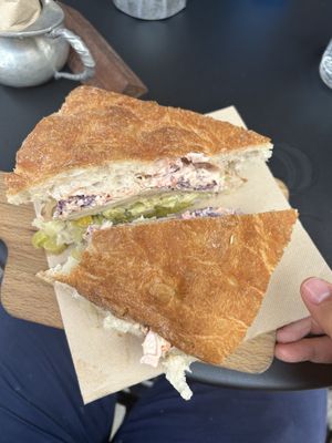 The vegan seitan sandwich  at La Bottiglia in Venice