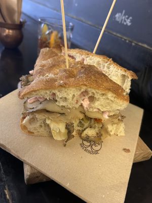 Seitan panini  at La Bottiglia in Venice