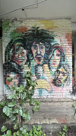   at Beatles Cafe in Rishikesh