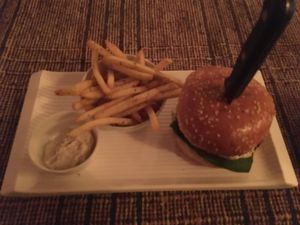 THE best burger in whole India (with cashew cheese:) at Beatles Cafe in Rishikesh