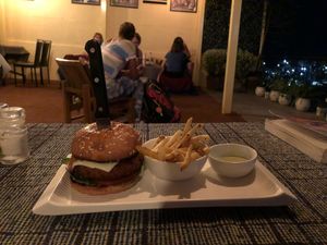 Beatles Veggie Burguer at Beatles Cafe in Rishikesh