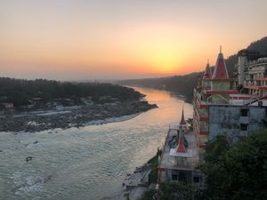 View From Terrace at Beatles Cafe in Rishikesh