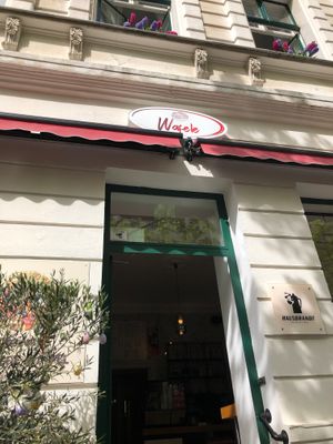 Outside view of the café   at Wafele in Berlin