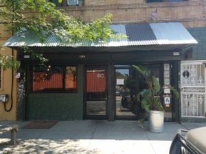 outside at Bunna Cafe in Brooklyn