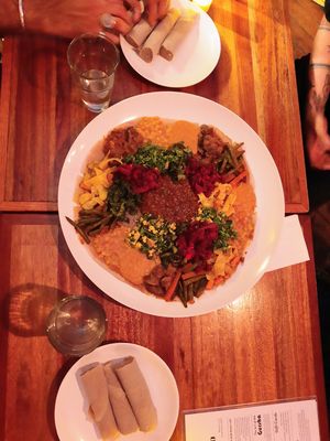 Feast for 3 + at Bunna Cafe in Brooklyn