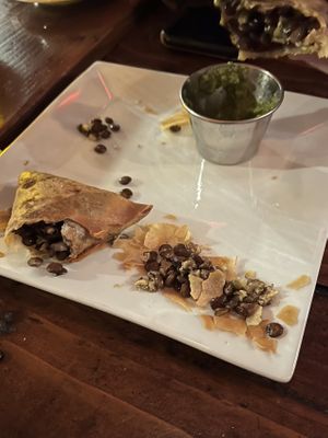 Samosas (devoured by the group before I could take a picture-these are insanely good)  at Bunna Cafe in Brooklyn