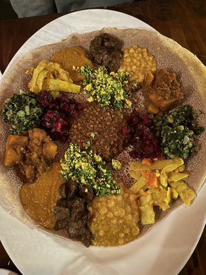 Plate for 2 at Bunna Cafe in Brooklyn