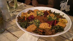 Vegan Feast ALL at Bunna Cafe in Brooklyn