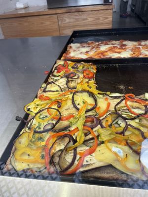 Vegan focaccia   at Alice Pizza in Rome