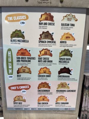 Menu  at Las Muns in Alicante