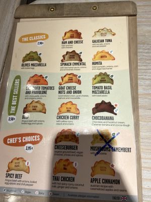 Menu  at Las Muns in Alicante