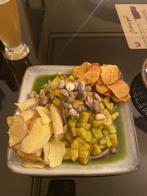 Mango ceviche   at Altramuz in La Paz