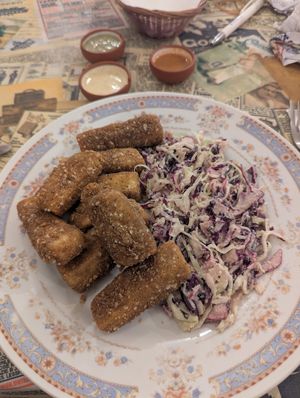 Tofu fingers at Altramuz in La Paz