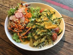 Pesto Pasta at So Good Kitchen in Eureka Springs