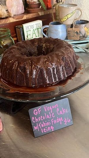 Vegan Chocolate Cake at So Good Kitchen in Eureka Springs