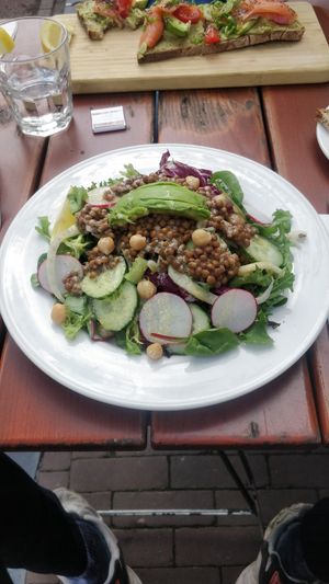 Very basic vegan salad at Le Pain Quotidien - Spuistraat in Amsterdam