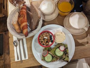Vegan brunch at Le Pain Quotidien - Spuistraat in Amsterdam