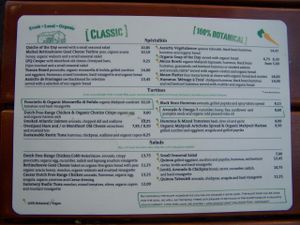 Menu, July 2014 at Le Pain Quotidien - Spuistraat in Amsterdam